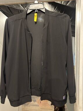 Aero scrub Black Lightweight Zip-Front Jacket